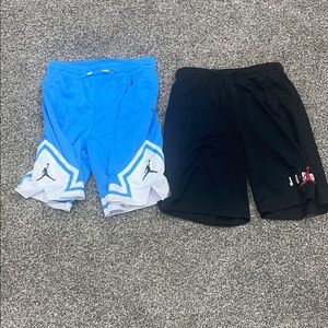 Youth XL Nike Jordan Dual Pack Blue and Black Shorts